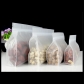 5 pcs Semi-transparent Plastic Fat Bottom Bag for Snacks Wide Bottom Ziplock Pouch